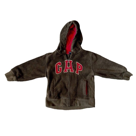 GAP Kid's Fleece Logo Hoodie Jacket 4 yrs - Picture 1 of 3